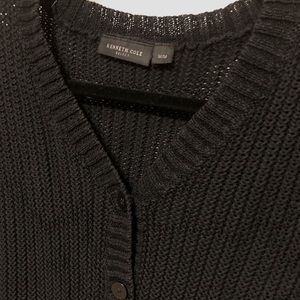 knit black cardigan
